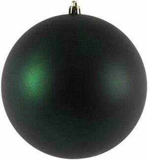 Vickerman 483466-4" Midnight Green Matte Ball Christmas Tree Ornament (6 pack) (N591074DMV)