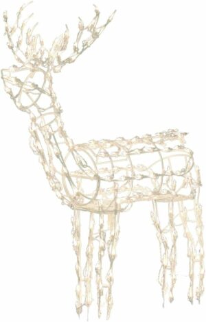 Brite Star 48 Inch Tall Reindeer Buck Christmas Outdoor Decorations - LED Light Christmas Decoration for Yard and Patio, Indoor and Outdoor Christmas Décor