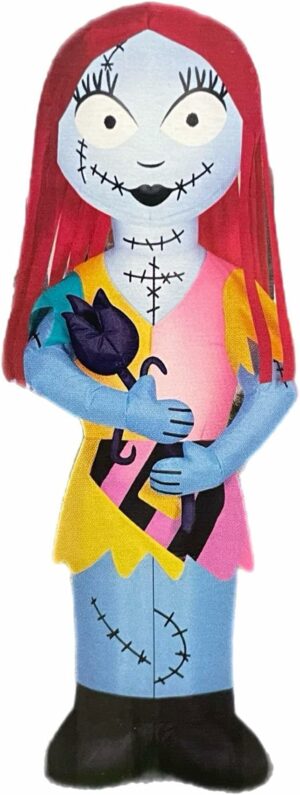Gemmy Nightmare Before Christmas Airblown Inflatable Sally Holding Rose 5 ft Tall