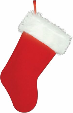 Plush Christmas Stocking Party Accessory (1 count) (1/Pkg)