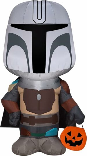 Gemmy 3.5 ft Tall Airblown Halloween The Mandalorian Star Wars