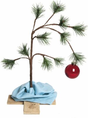 ProductWorks 24" Charlie Brown Christmas Tree with Linus's Blanket Holiday Décor, Classic Ornament  Home & Kitchen