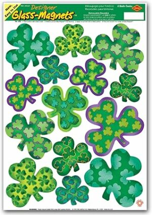 Beistle Irish-Mood Shamrock Clings