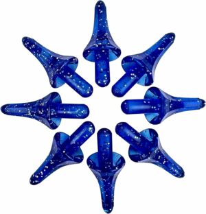 National Artcraft® Astro Glitter Ceramic Christmas Tree Lights - Blue - 25/Pack