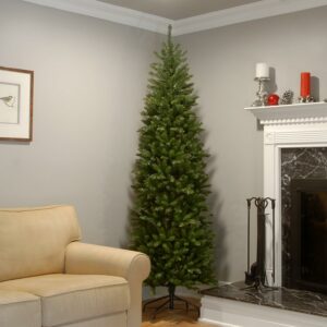 National Tree Company Artificial Slim Christmas Tree, Green, Kingswood Fir, Includes Stand, 7.5 Feet  Home & Kitchen - Image 2