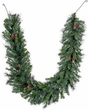 Vickerman 6' Cheyenne Pine Artificial Christmas Swag Garland, Unlit - Faux Pine Christmas Garland - Seasonal Indoor Home Decor