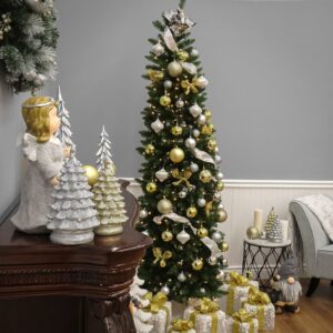 National Tree Company Artificial Slim Christmas Tree, Green, Kingswood Fir, Includes Stand, 7.5 Feet  Home & Kitchen - Image 8