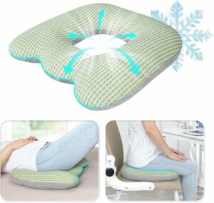 Bed Sore Cushion for Butt Hemorrhoid Pillow Sitting Donut Pillow for Tailbone Pain Relief Pressure Ulcer Coccyx Cushion After Surgery Pressure Sores Pads Medical Donut Seat Cushion