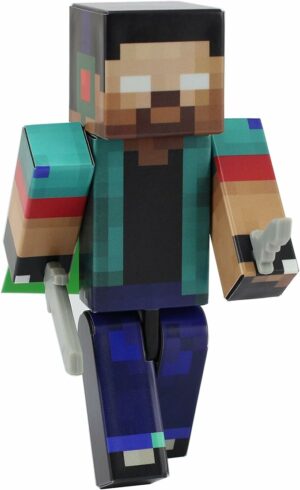 Herobrine Boy Action Figure - Toy Figurines - Birthday Cake Topper - Custom Survival Characters