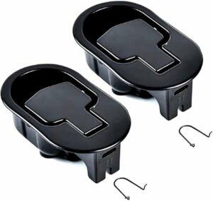 2 Pack Metal Recliner Replacement Parts Durable Metal Handle Recliner Chair Sofa Couch Release Lever Replacement Pull Handle Black Suite Recliner Fit for Ashley and Major etc