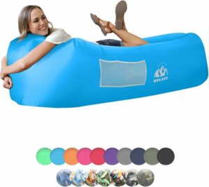 WEKAPO Inflatable Lounger Air Sofa Hammock-Portable,Water Proof& Anti-Air Leaking Design-Ideal Couch for Backyard Lakeside Beach Traveling Camping Picnics & Music Festivals