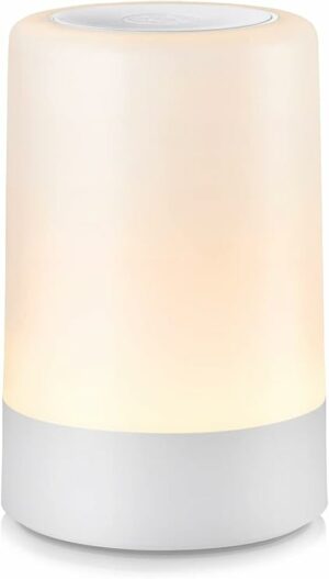 G Keni Nursery Night Light for Baby, Portable LED Touch Night Lamp for Kids and Adult, Breastfeeding, Sleep Aid, USB Rechargeable Nursing Lamp, Bedside Dimmable Warm Night Light, Soft Eye Caring