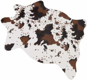 MustMat Cute Cow Print Rug Fun Faux Cowhide Area Rug Nice for Decorating Kids Room 29.5" W x 43.3" L